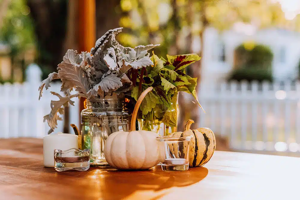 fall wedding table decor