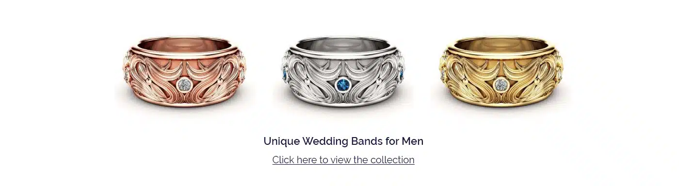 unique wedding bands for men