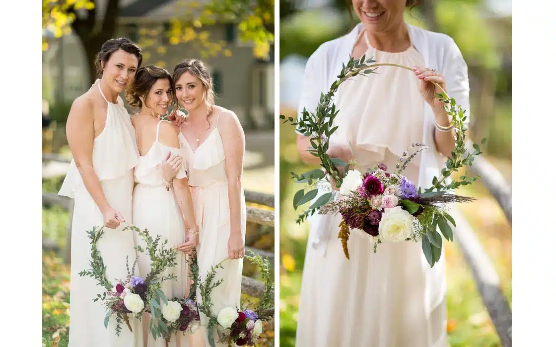 hoop bouquets