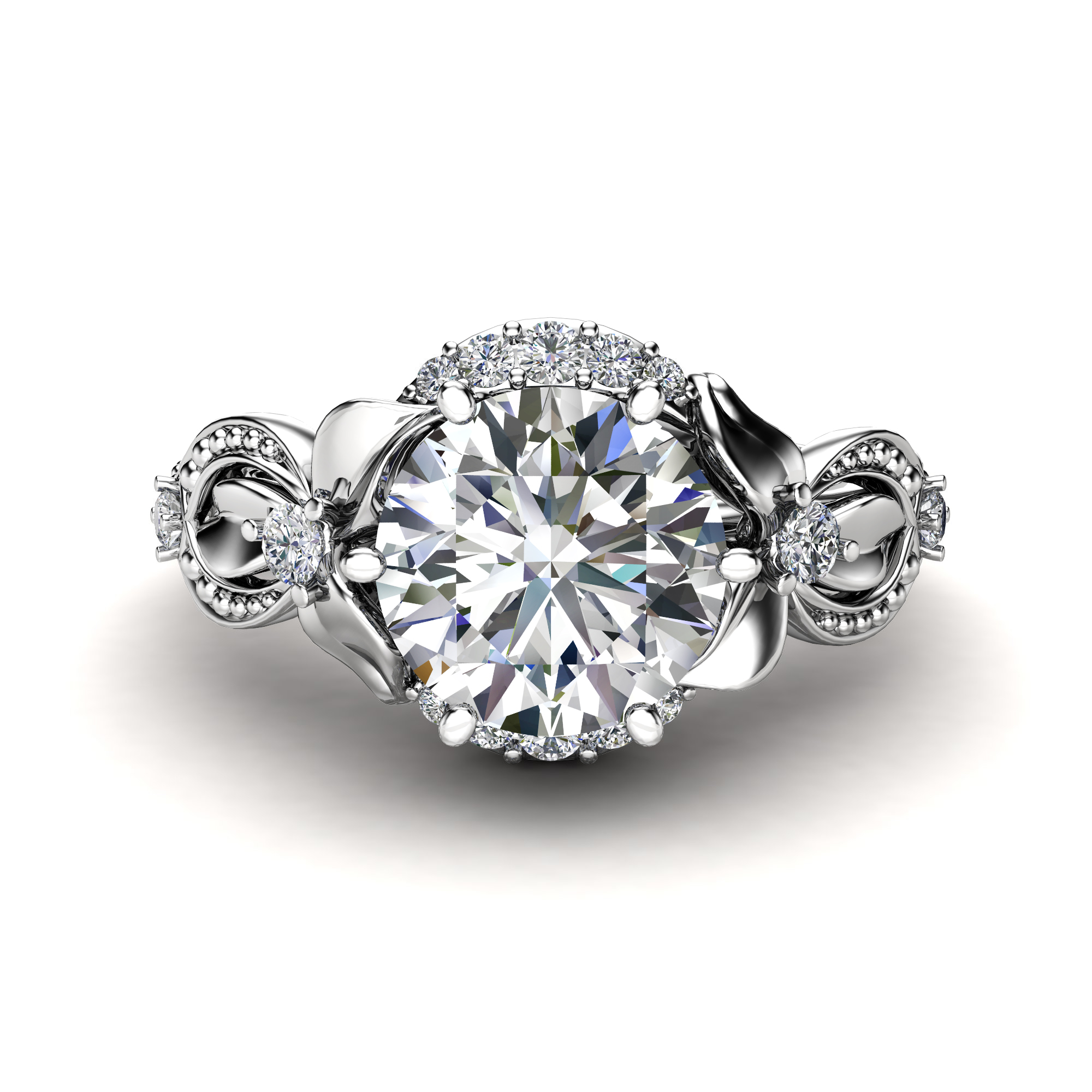 AN-0003D white gold ring (1)