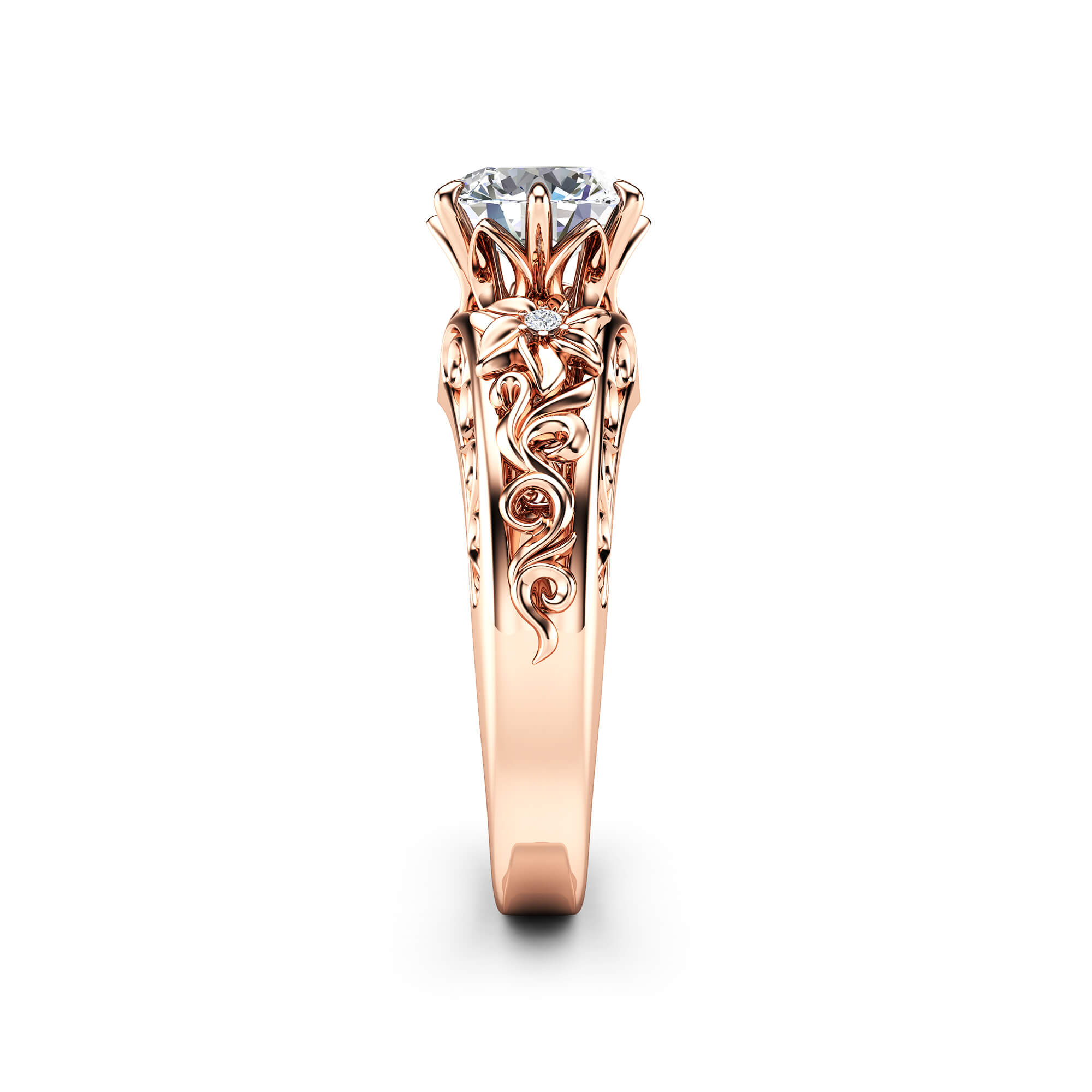 AN-0049A rose gold ring