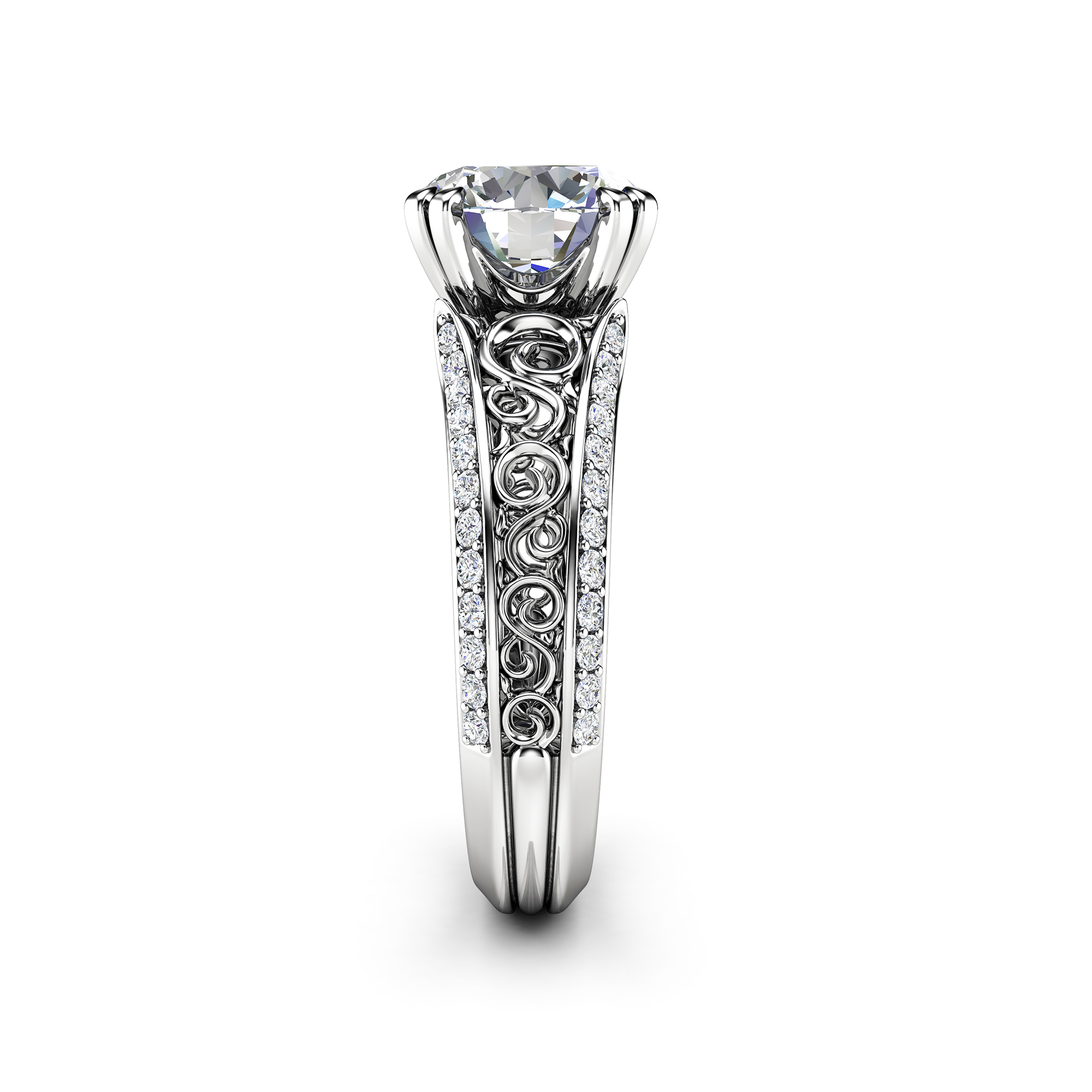 AN-0050A white gold ring