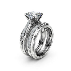 Victorian Unique 14K Gold Filigree Matching Band Only