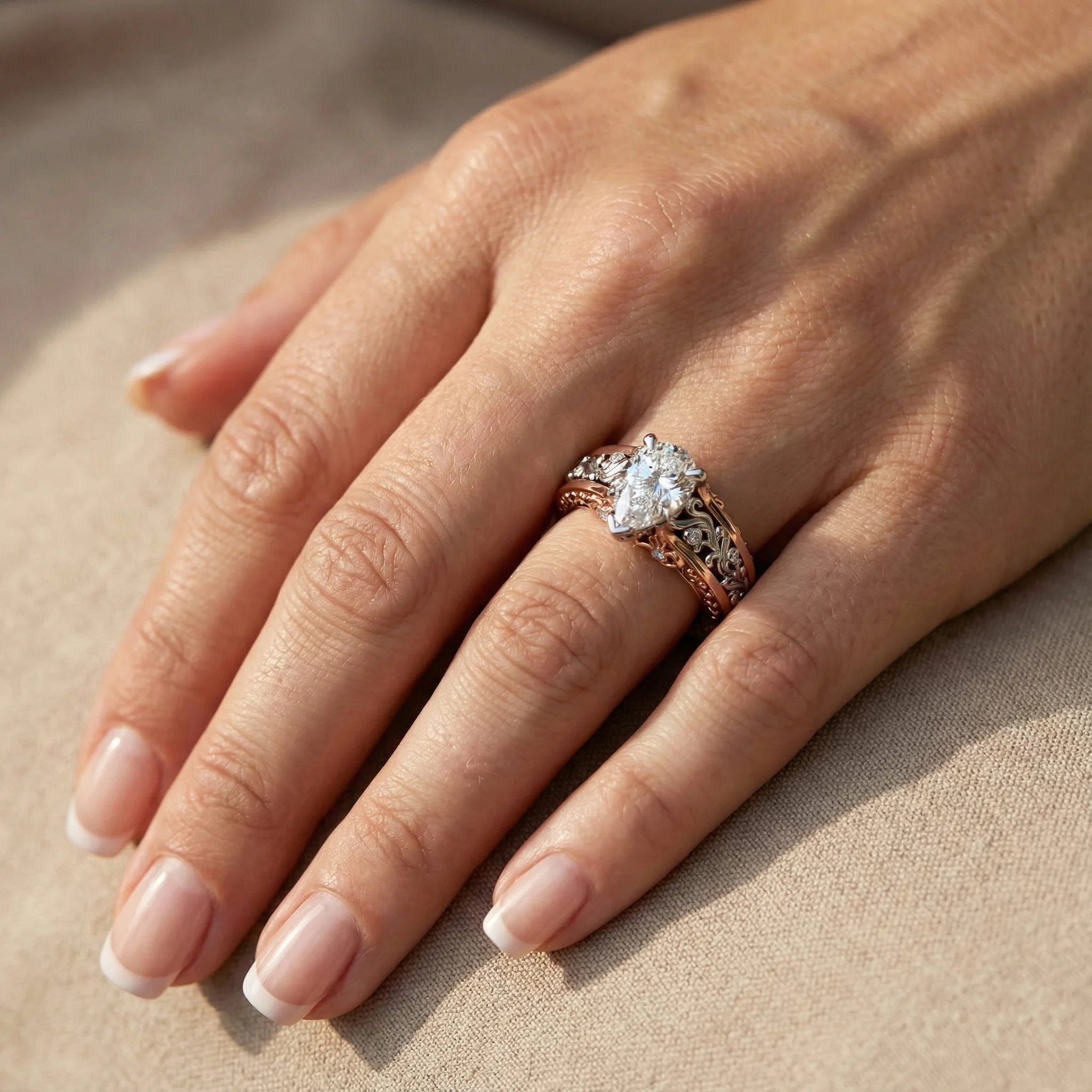 AN-0102 Pear Shape On Hand