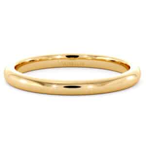 14K Gold Classic Elegant Women's Wedding Band 2.2MM