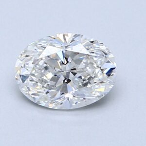 Natural 1.02 Carat E SI1 Oval Diamond