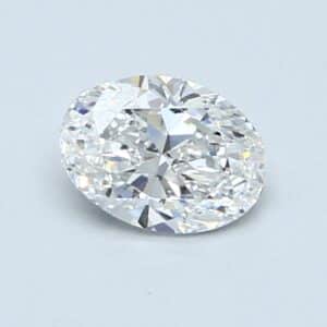 Natural 0.7 Carat D SI1 Oval Diamond