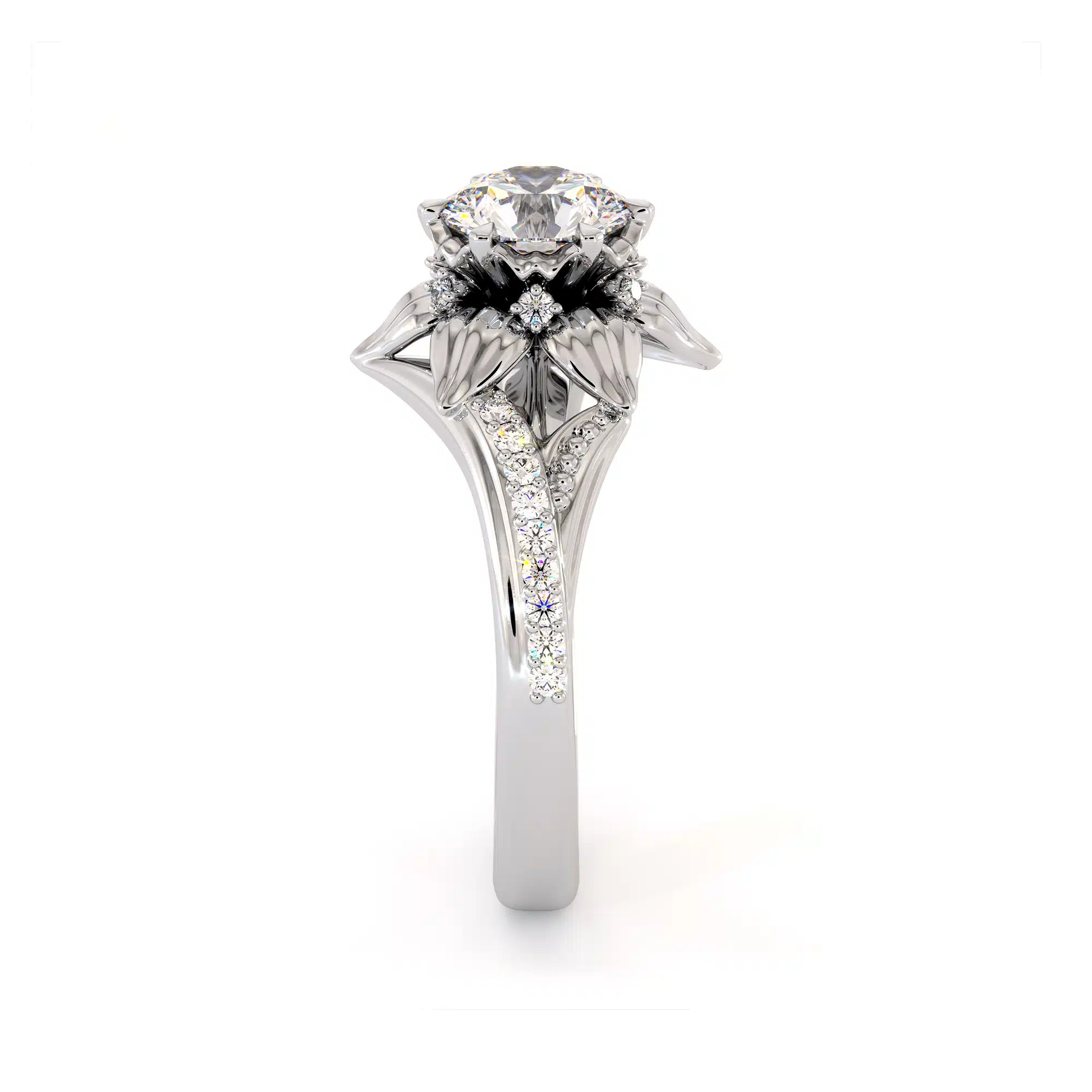 CL-0023 Yellow_Gold_Flower_Ring