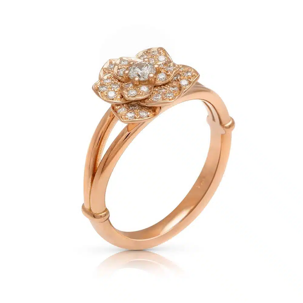Moissanite & Natural Diamonds Engagement Ring 14K White Gold Moissanite Ring  1 Carat Engagement Ring
