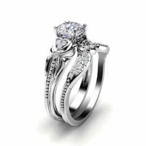 Heart Shaped Ring Matching Band