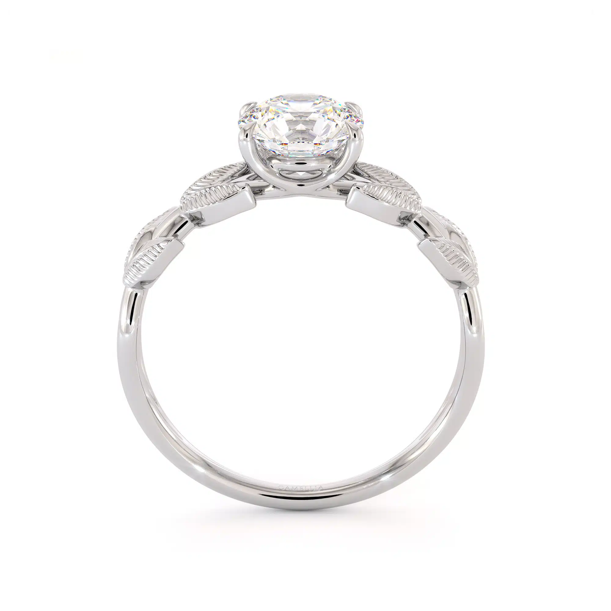Leaves Ring Moissanite Engagement Ring Unique Leaf White Gold Ring Moissanite Anniversary Ring 4 Leaves Ring Moissanite Engagement Ring Unique Leaf White Gold Ring Moissanite Anniversary Ring