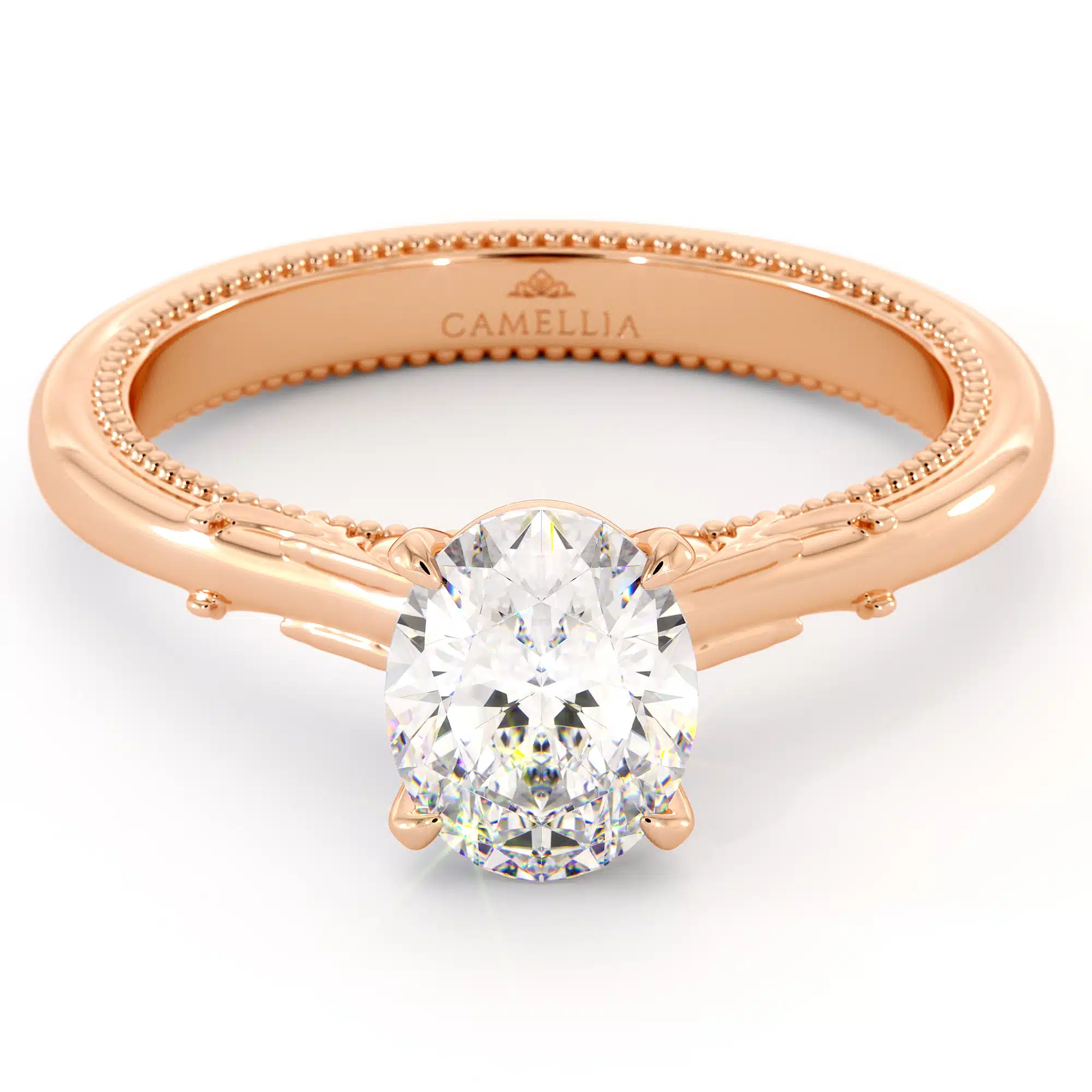 Delicate Oval Moissanite Engagement Ring Oval  Moissanite Ring