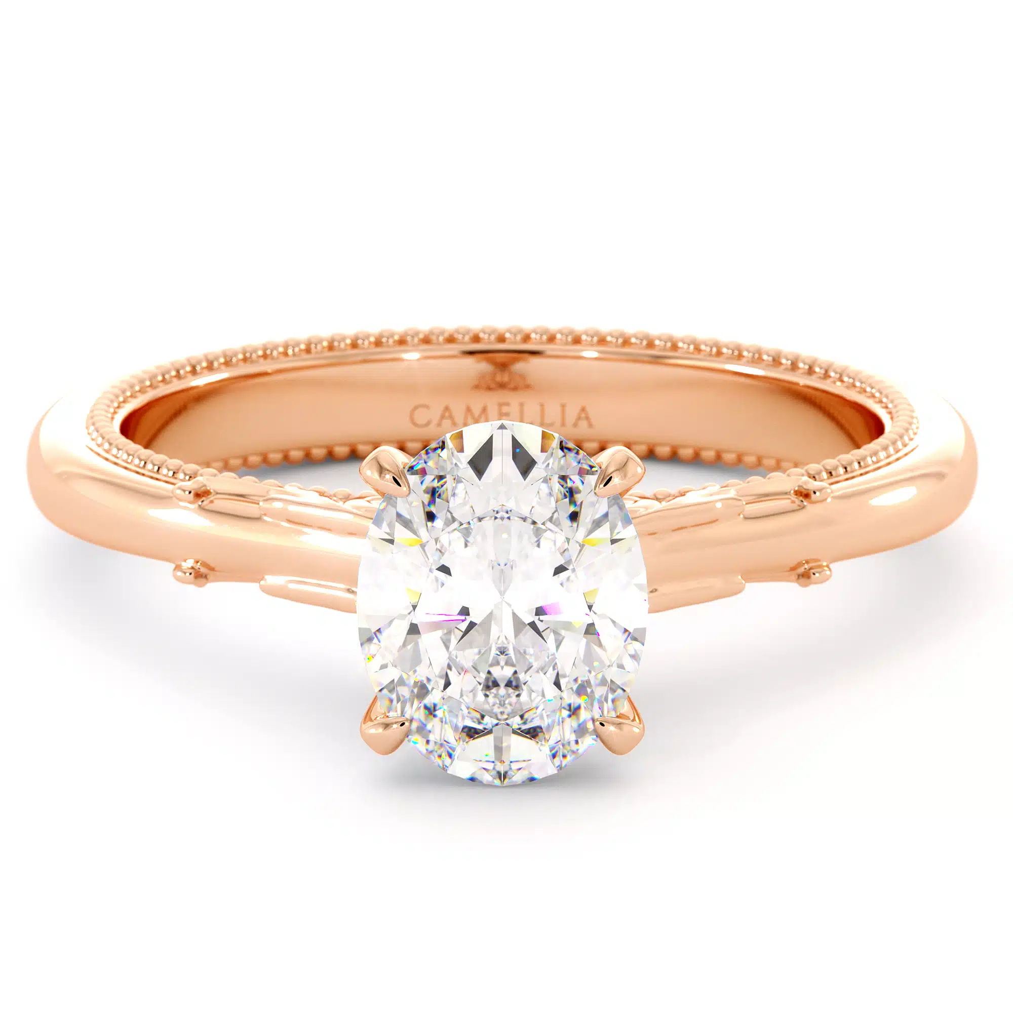 Delicate Oval Moissanite Engagement Ring Oval  Moissanite Ring