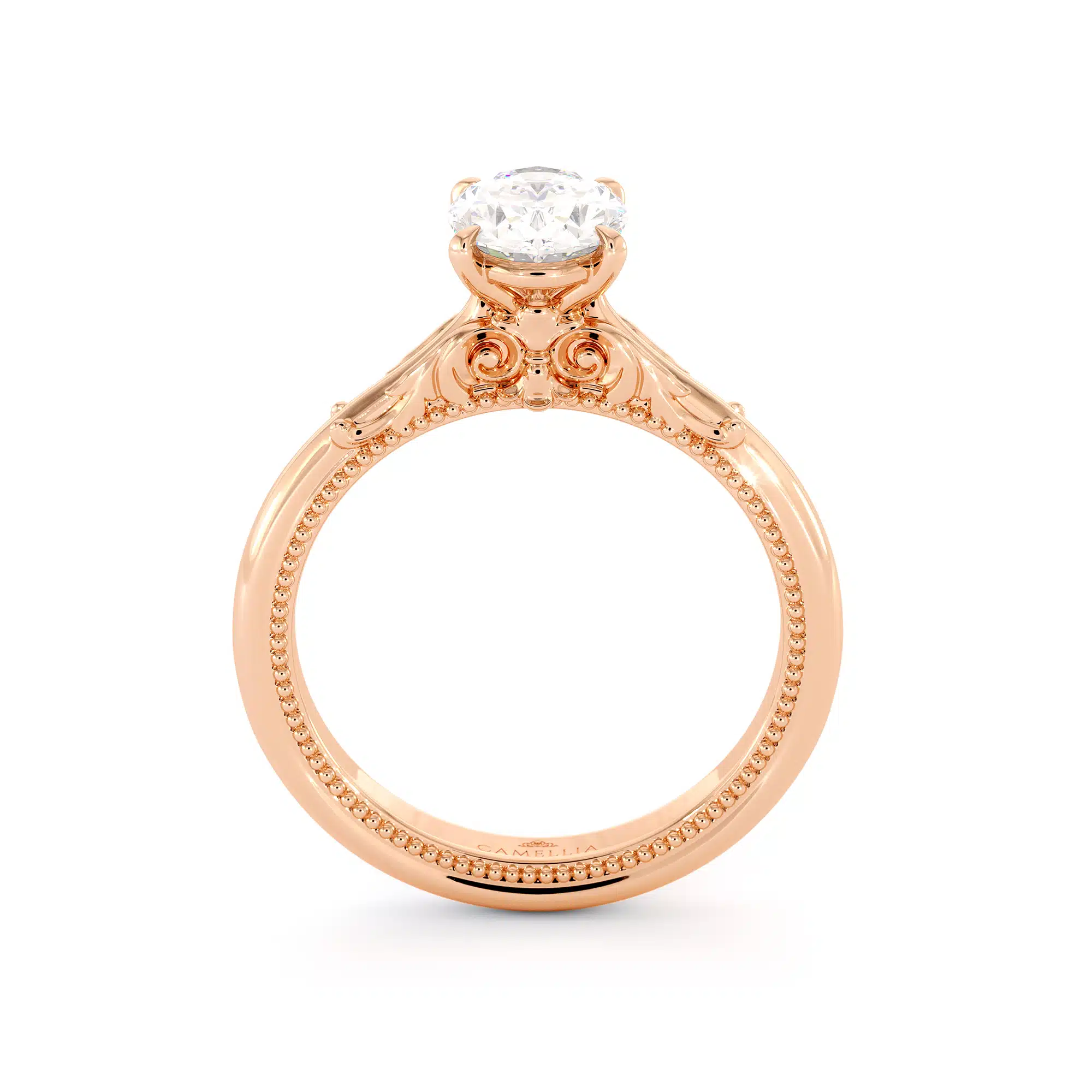 Delicate Oval Moissanite Engagement Ring Oval  Moissanite Ring