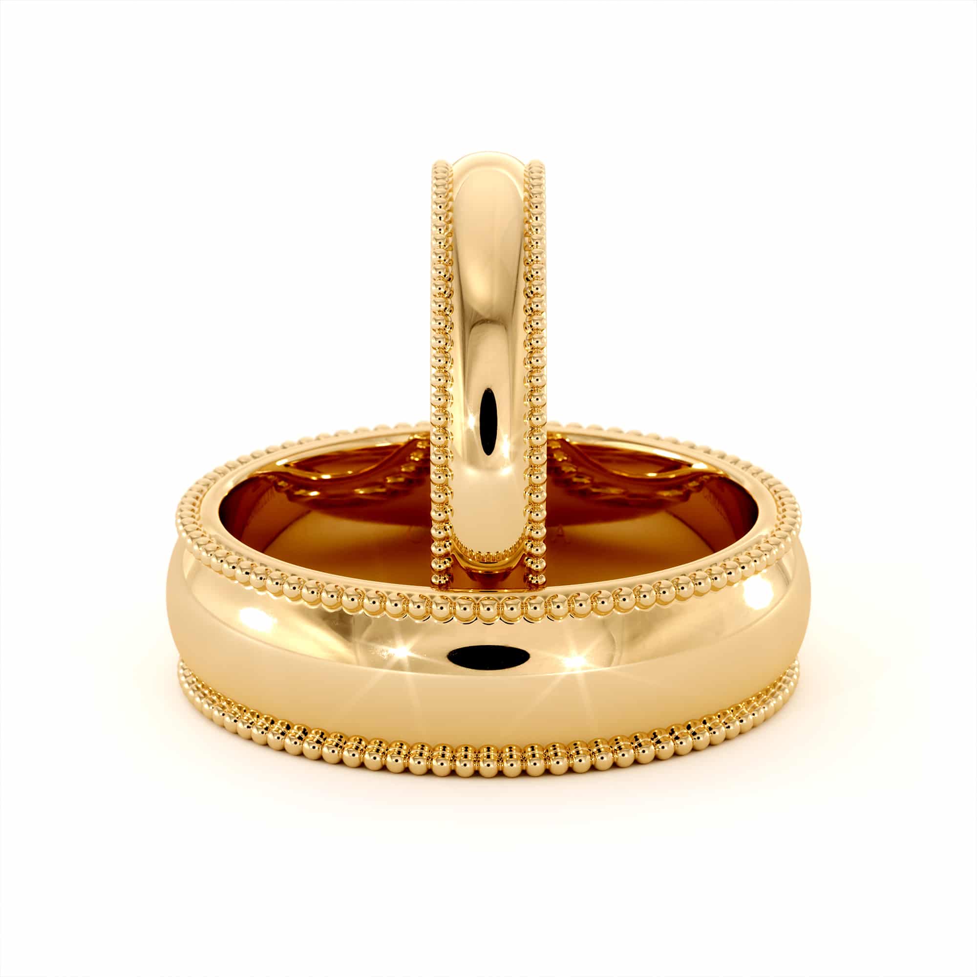 BI-0021A 14k gold Milgrain set bands (3)