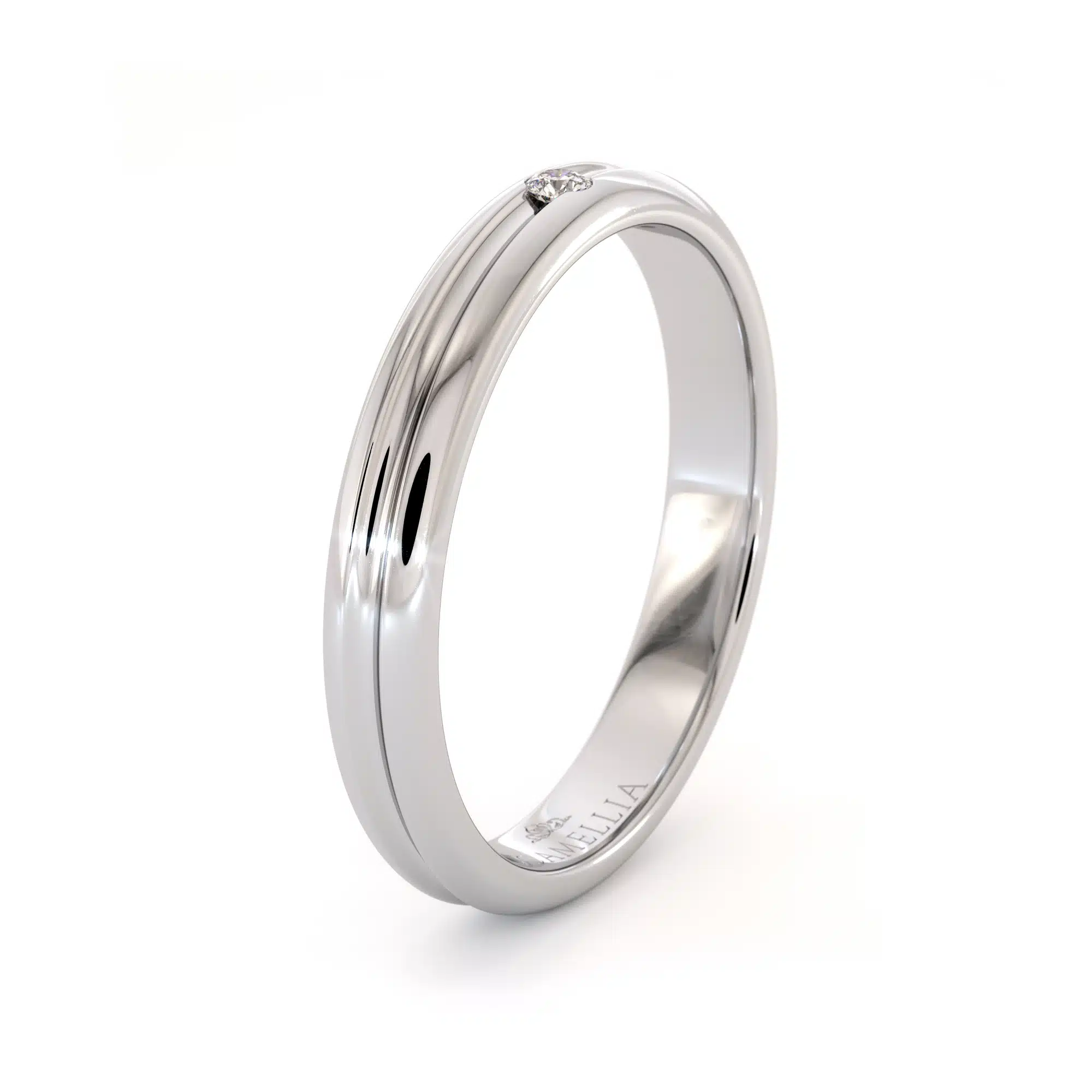 14k white gold classic diamond women band (6)