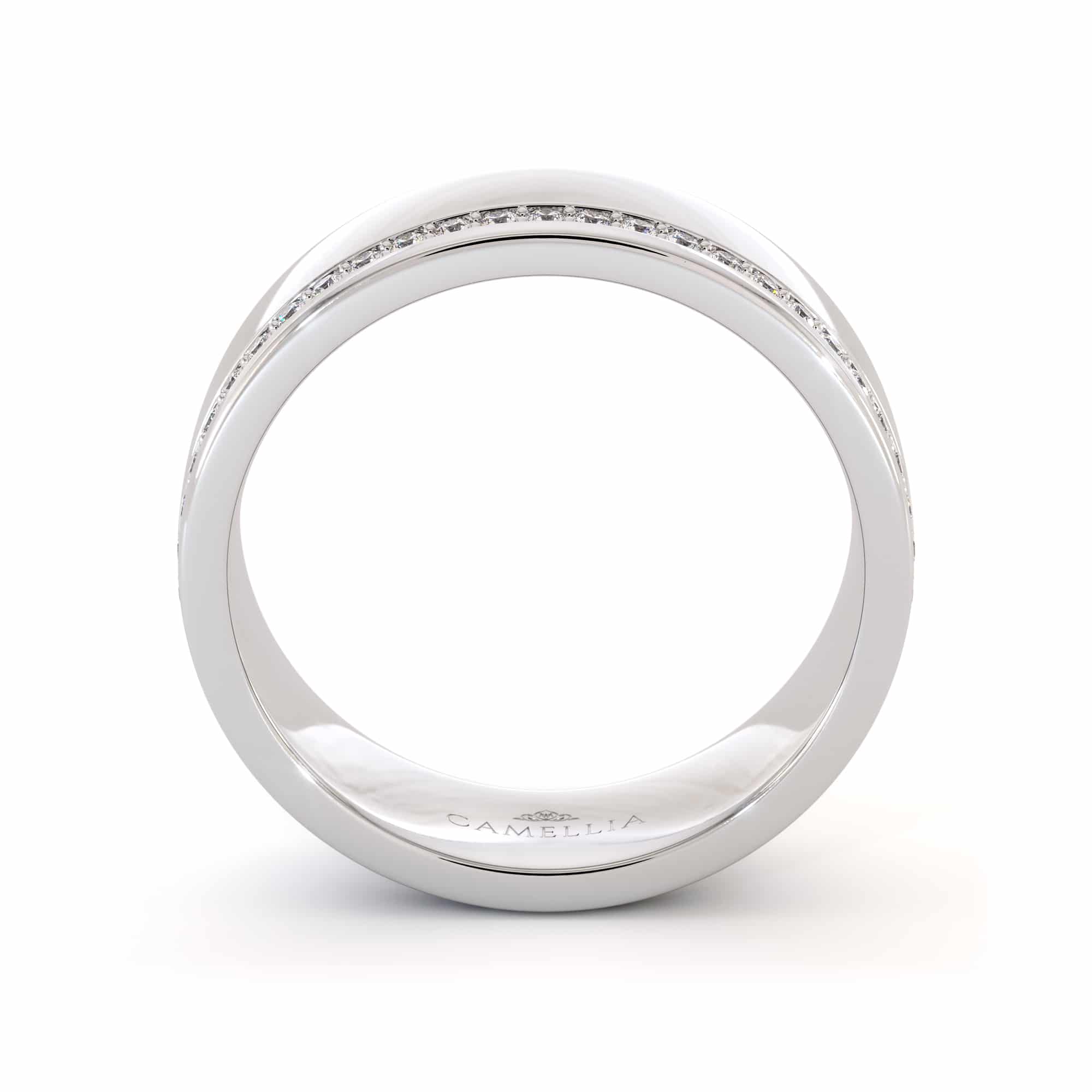 14k white gold diamond man band (5)
