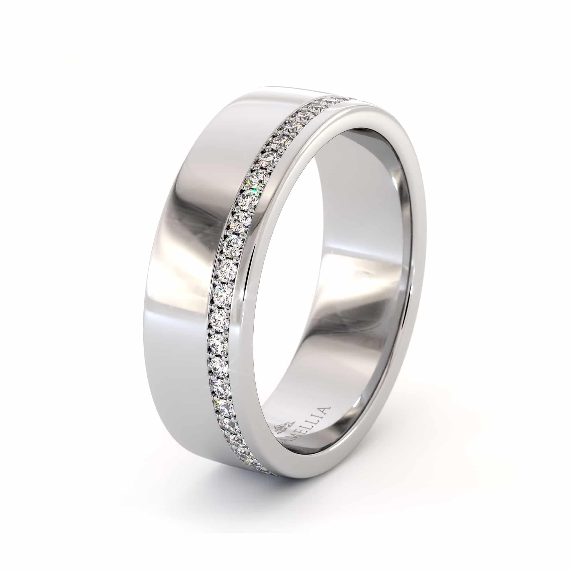 14k white gold diamond man band (6)