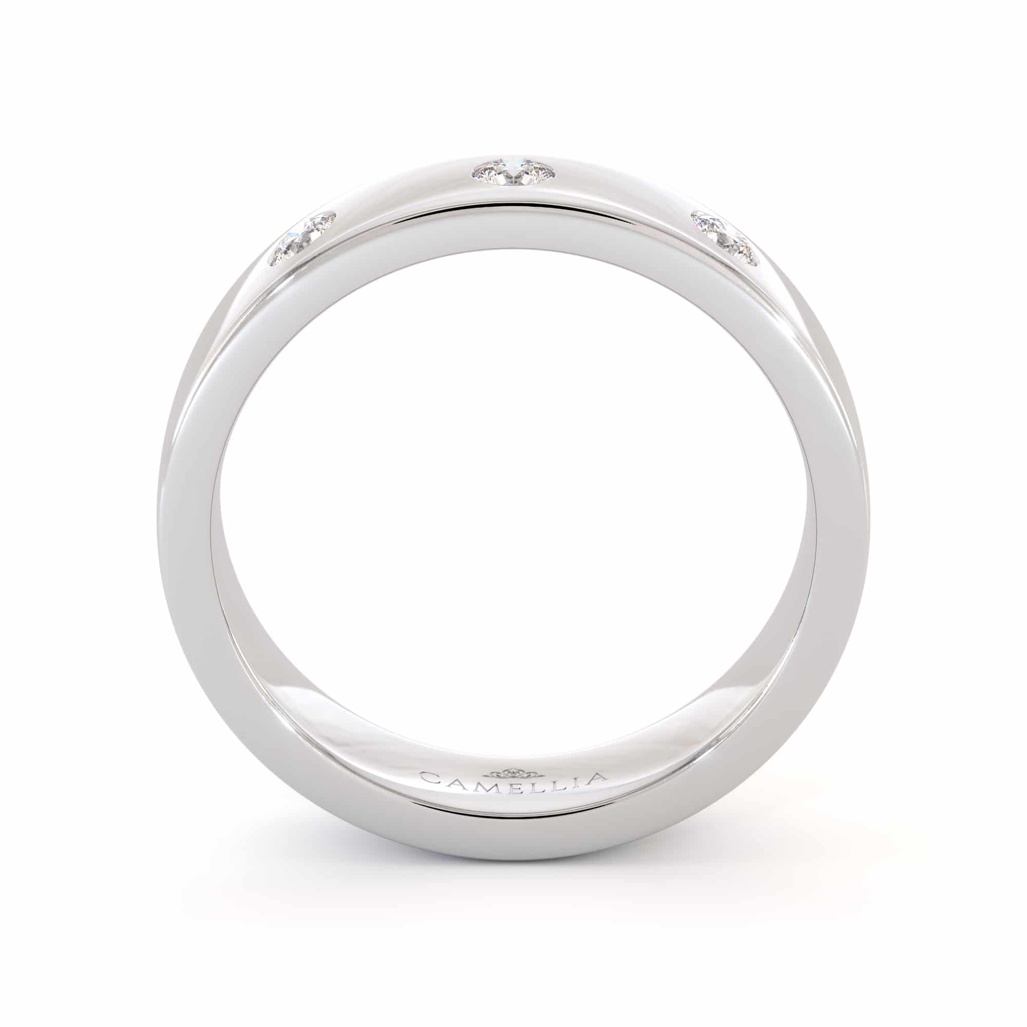 14k white gold diamonds men band (1)