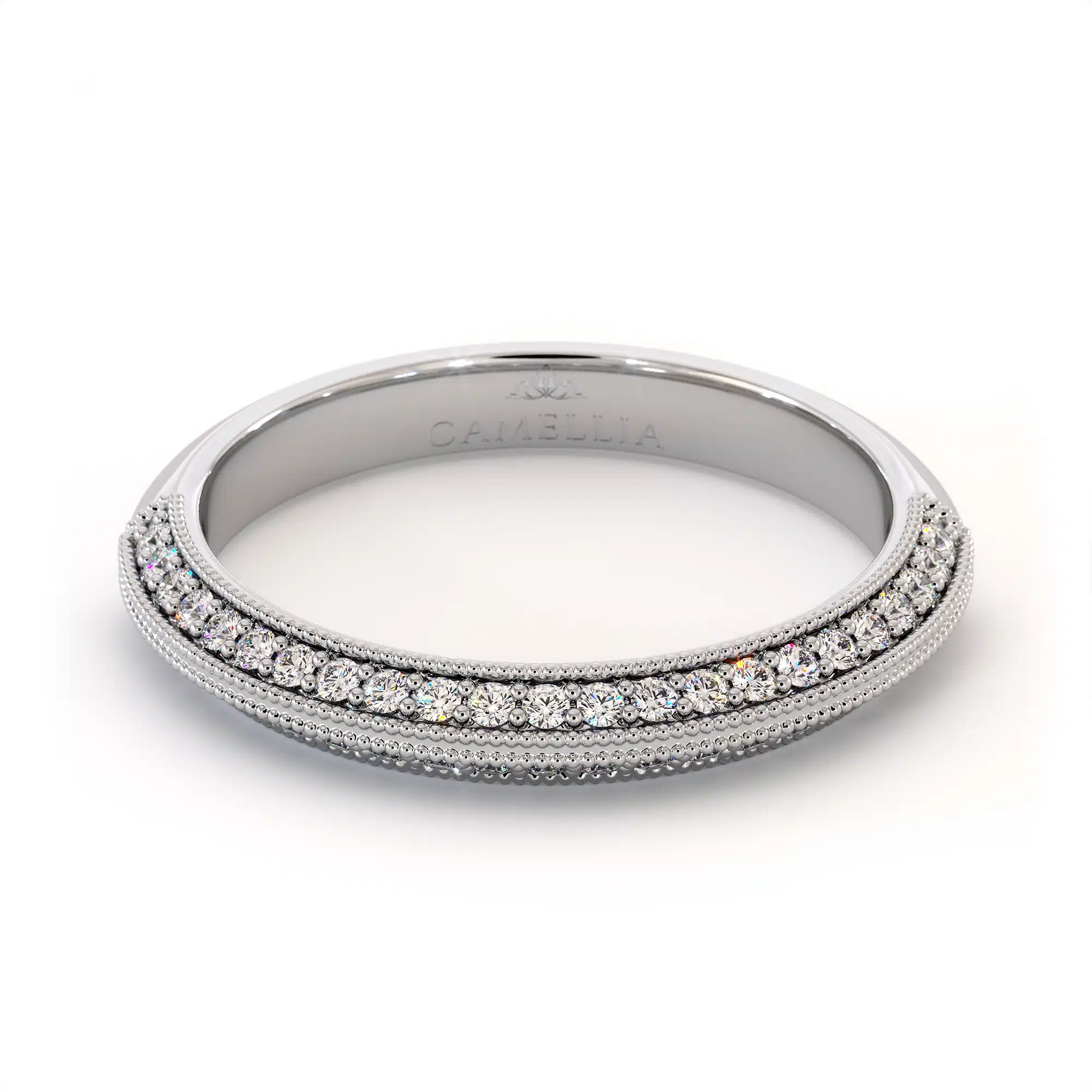 14k white gold eternity diamond ring (1)