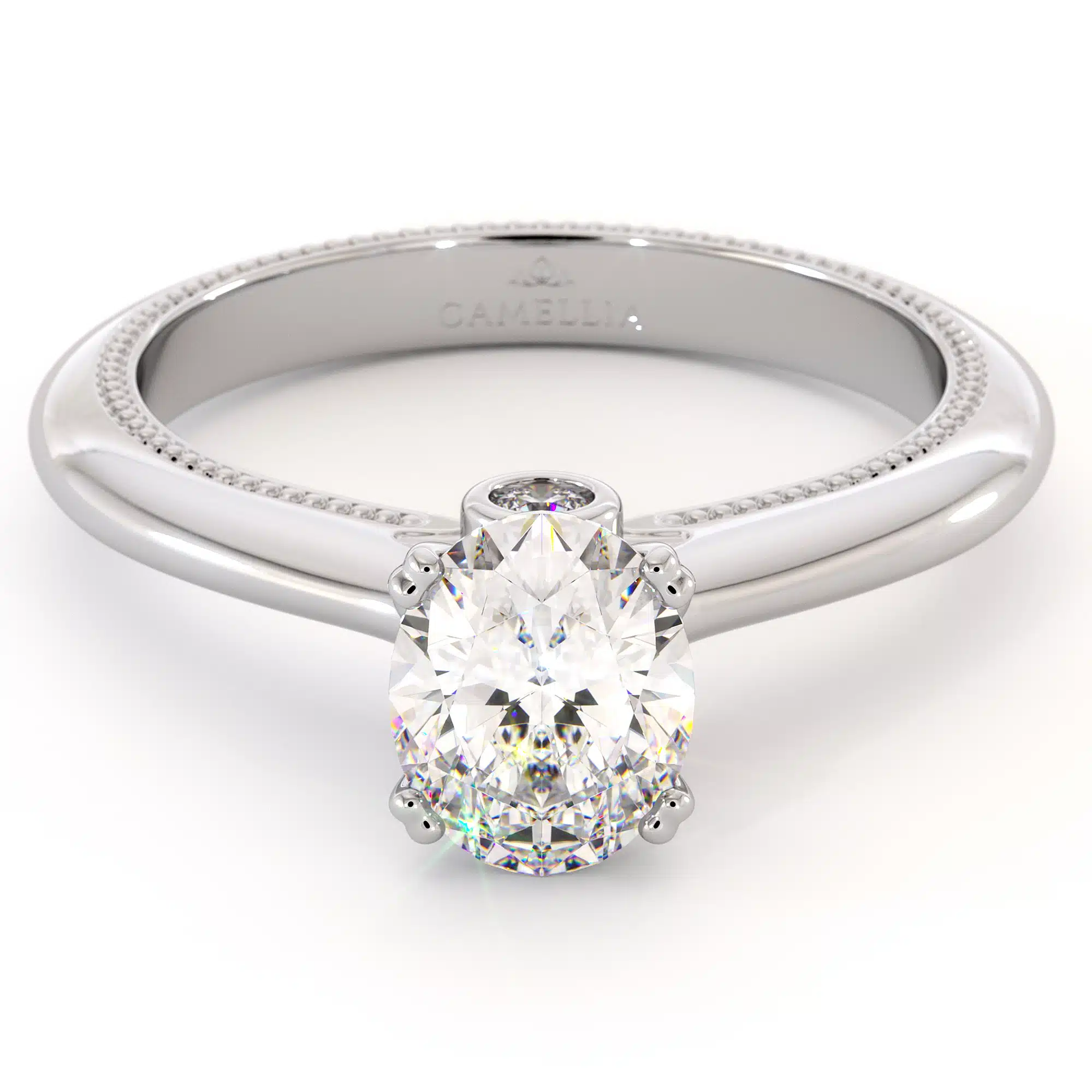 Oval moissanite Classic Ring Oval Cut Moissanite Anniversary Ring 14K White Gold Promise Ring 5 Oval moissanite Classic Ring Oval Cut Moissanite Anniversary Ring 14K White Gold Promise Ring