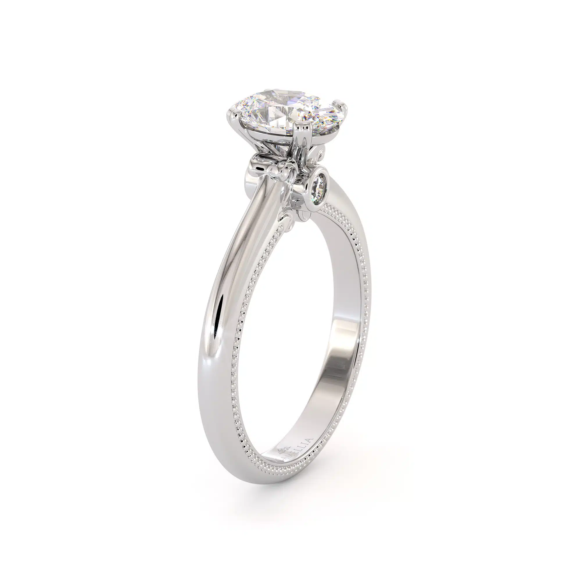 Oval moissanite Classic Ring Oval Cut Moissanite Anniversary Ring 14K White Gold Promise Ring 1 Oval moissanite Classic Ring Oval Cut Moissanite Anniversary Ring 14K White Gold Promise Ring