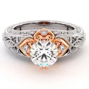 Regal Vintage Moissanite Engagement Ring