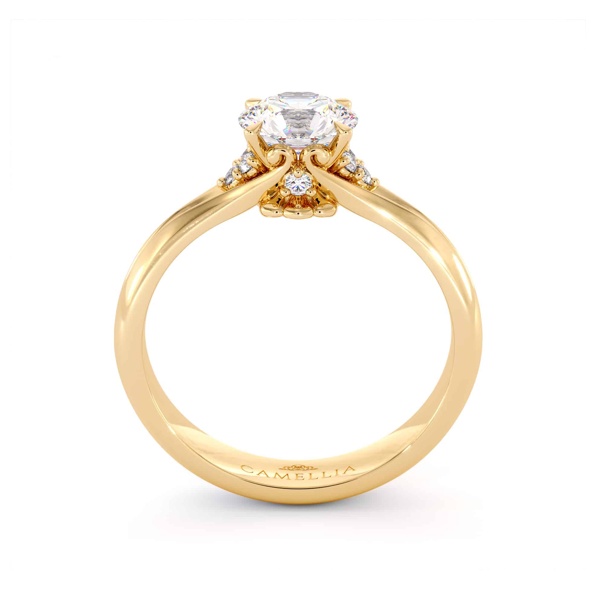 1 Ct Moissanite & Side Natural Diamonds Classic Engagement Ring 14K Gold For Her Unique Classic Ring 2 1 Ct Moissanite & Side Natural Diamonds Classic Engagement Ring 14K Gold For Her Unique Classic Ring