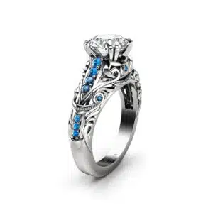 Artistic Unique Design Lab Diamond 1.50 Ct. E/VVS2 Engagement Ring