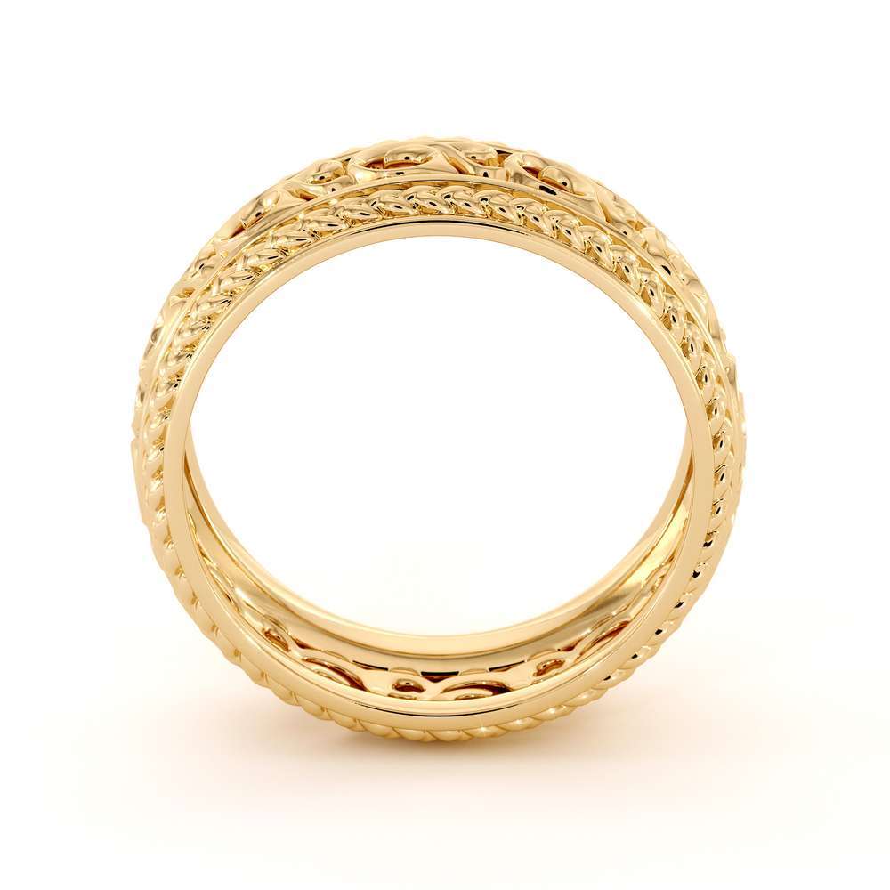 MB-0017A Mens Wedding Band-14K Yellow Gold Wedding Band-Men Wedding Ring 5 Mens Wedding Band-14K Yellow Gold Wedding Band-Men Wedding Ring