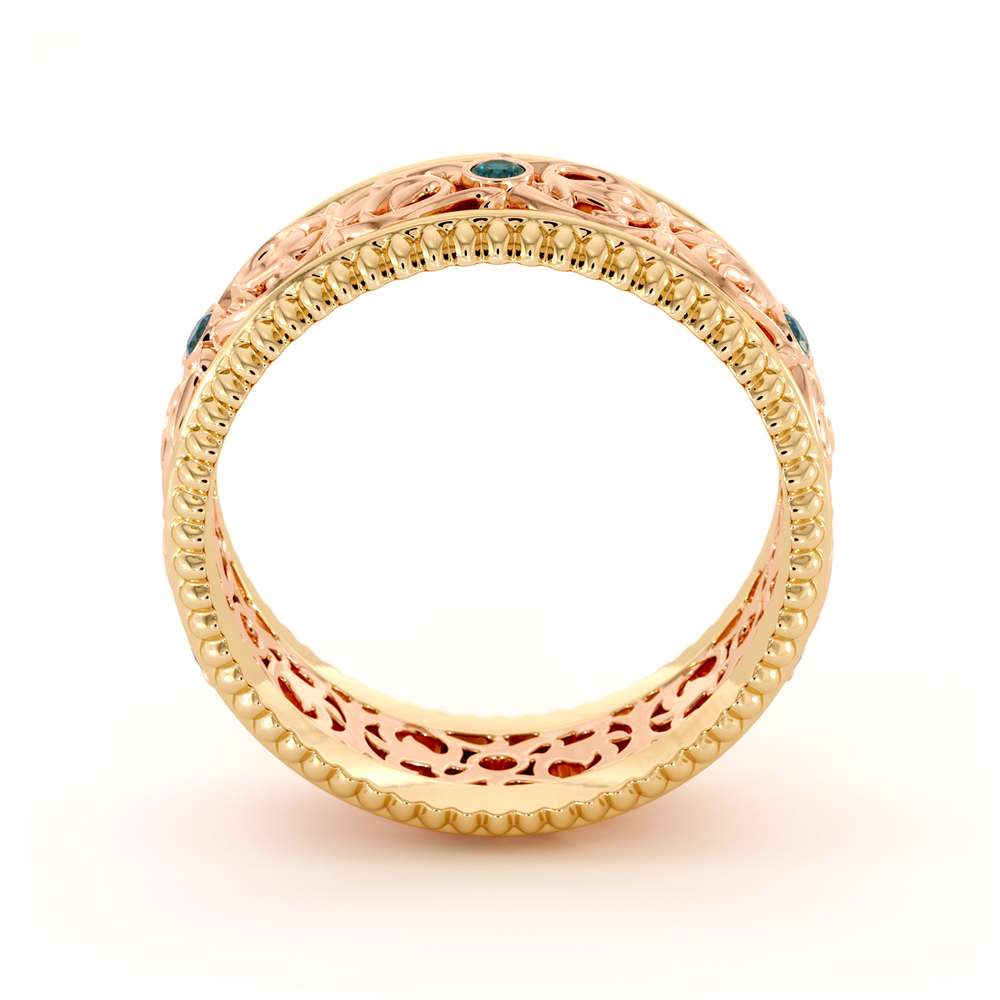 men's Eternity Diamond Wedding Band-Men Wedding Band-14K Two Tone Gold Wedding Band 6 men's Eternity Diamond Wedding Band-Men Wedding Band-14K Two Tone Gold Wedding Band