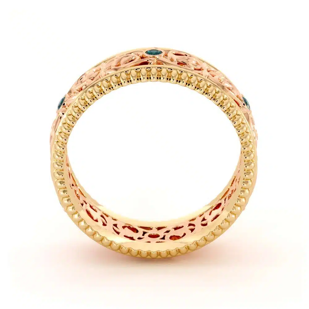 men's Eternity Diamond Wedding Band-Men Wedding Band-14K Two Tone Gold Wedding Band 6 men's Eternity Diamond Wedding Band-Men Wedding Band-14K Two Tone Gold Wedding Band