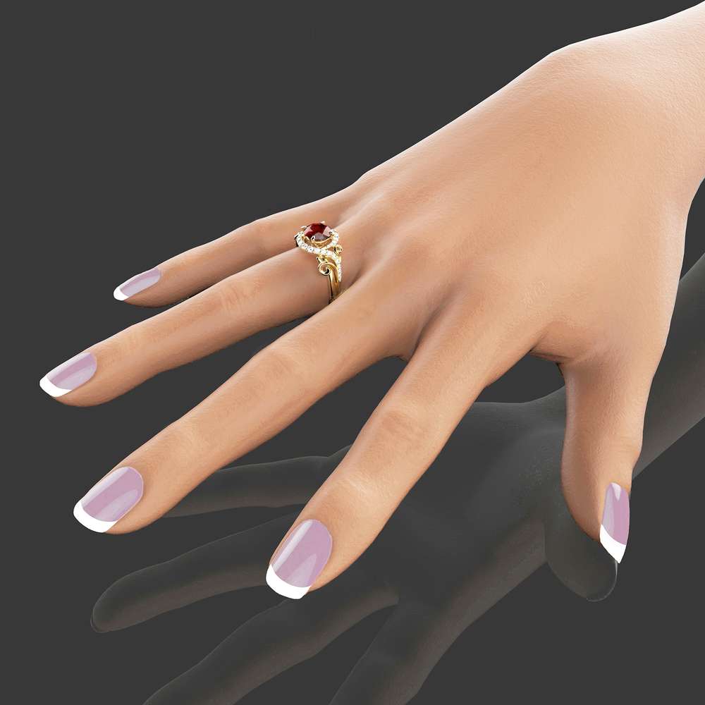 14K Yellow Gold Ruby Ring Unique Engagement Ring Ruby Engagement Ring 3 14K Yellow Gold Ruby Ring Unique Engagement Ring Ruby Engagement Ring