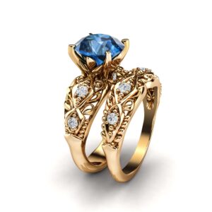 Vintage Side Stones Matching Band