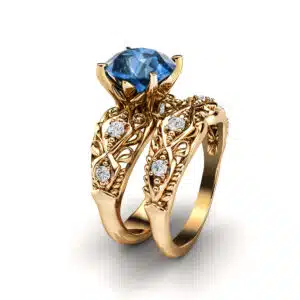 Vintage Side Stones Matching Band