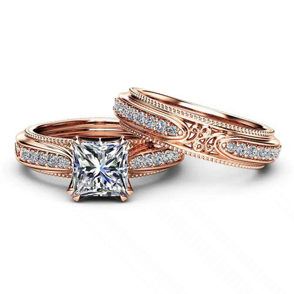 AN-0085E_Moissanite_Rose_Gold_Ring_Set_AY2