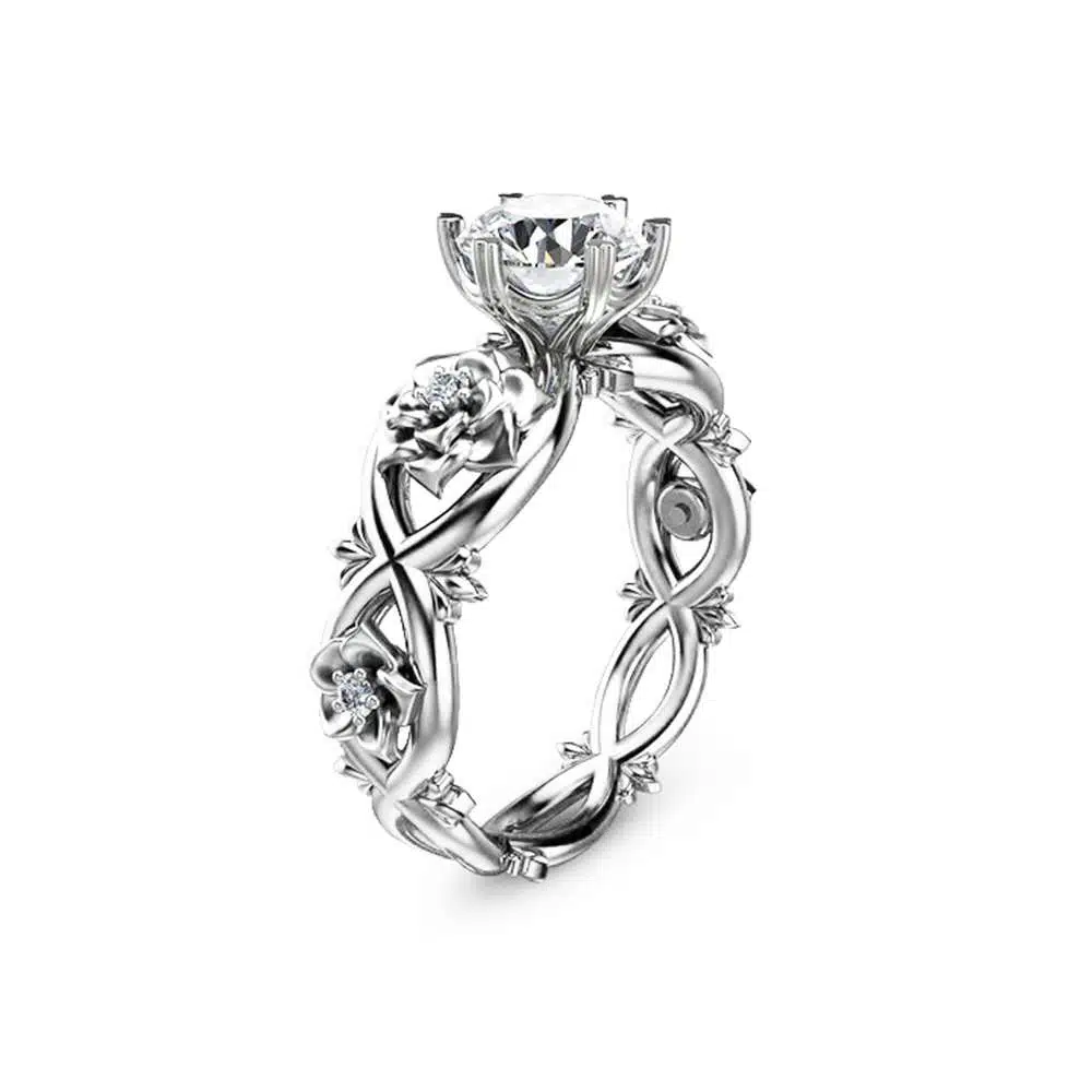 Unique Moissanite Engagement Ring Unique 14K White Gold Moissanite Ring Diamond Moissanite Engagement Ring 1 Unique Moissanite Engagement Ring Unique 14K White Gold Moissanite Ring Diamond Moissanite Engagement Ring