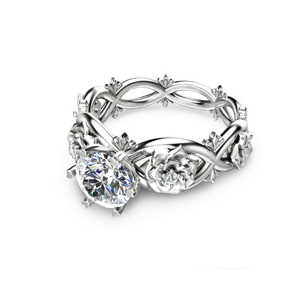 Unique Moissanite Engagement Ring Unique 14K White Gold Moissanite Ring Diamond Moissanite Engagement Ring 2 Unique Moissanite Engagement Ring Unique 14K White Gold Moissanite Ring Diamond Moissanite Engagement Ring