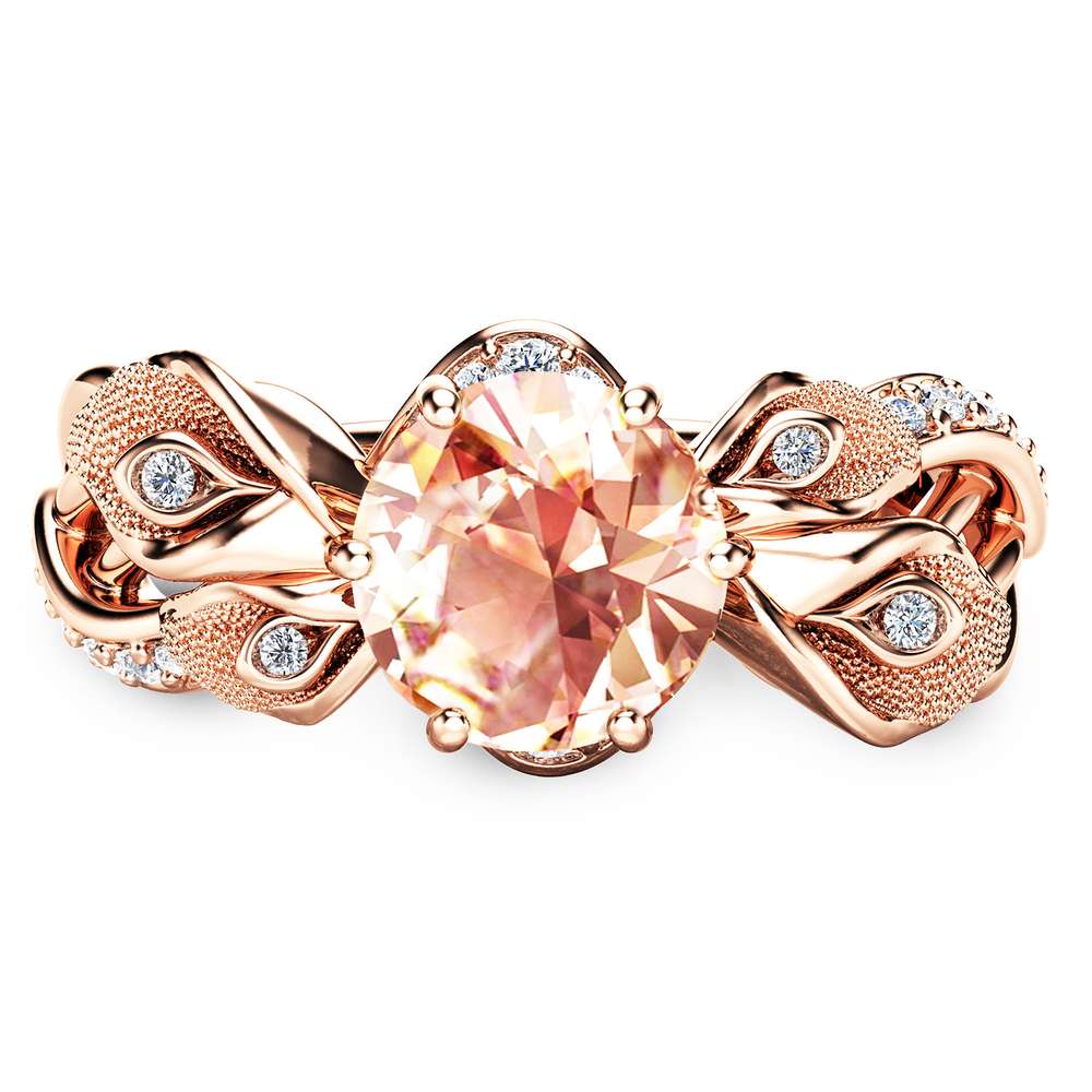 14K Rose Gold Morganite Engagement Ring Calla Lily Design Morganite Ring Unique Flower Ring Nature Inspired Engagement Ring 2 14K Rose Gold Morganite Engagement Ring Calla Lily Design Morganite Ring Unique Flower Ring Nature Inspired Engagement Ring