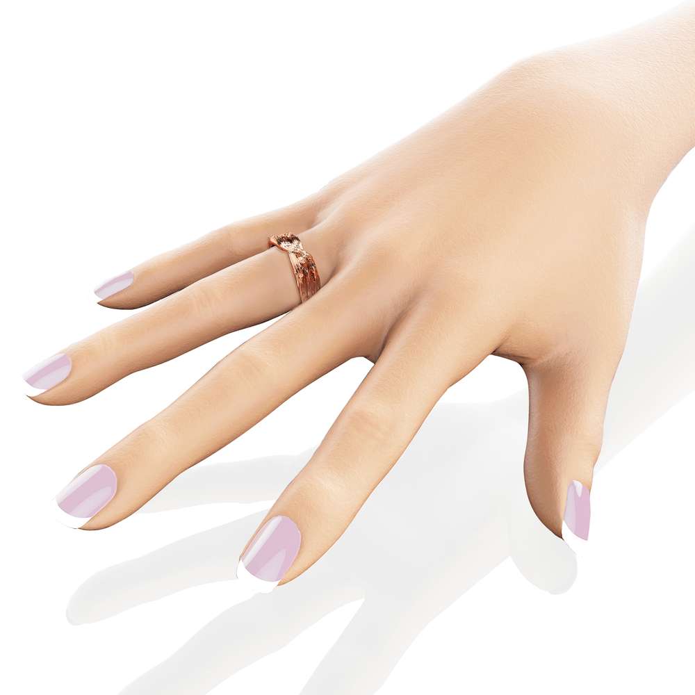 Twig Design Wedding Ring 14K Solid Rose Gold Commitment Ring Unique Wedding Band 3 Twig Design Wedding Ring 14K Solid Rose Gold Commitment Ring Unique Wedding Band