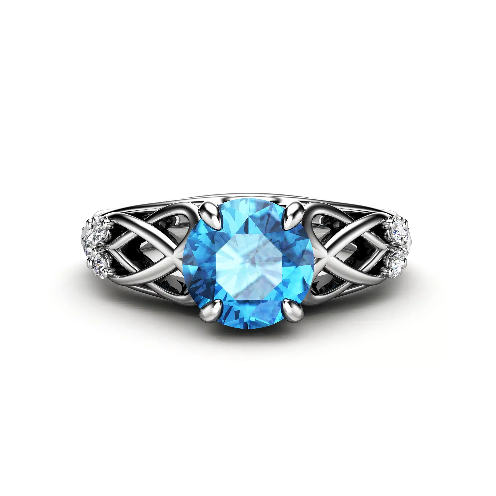 CD-0138_White Gold_Blue diamond 2