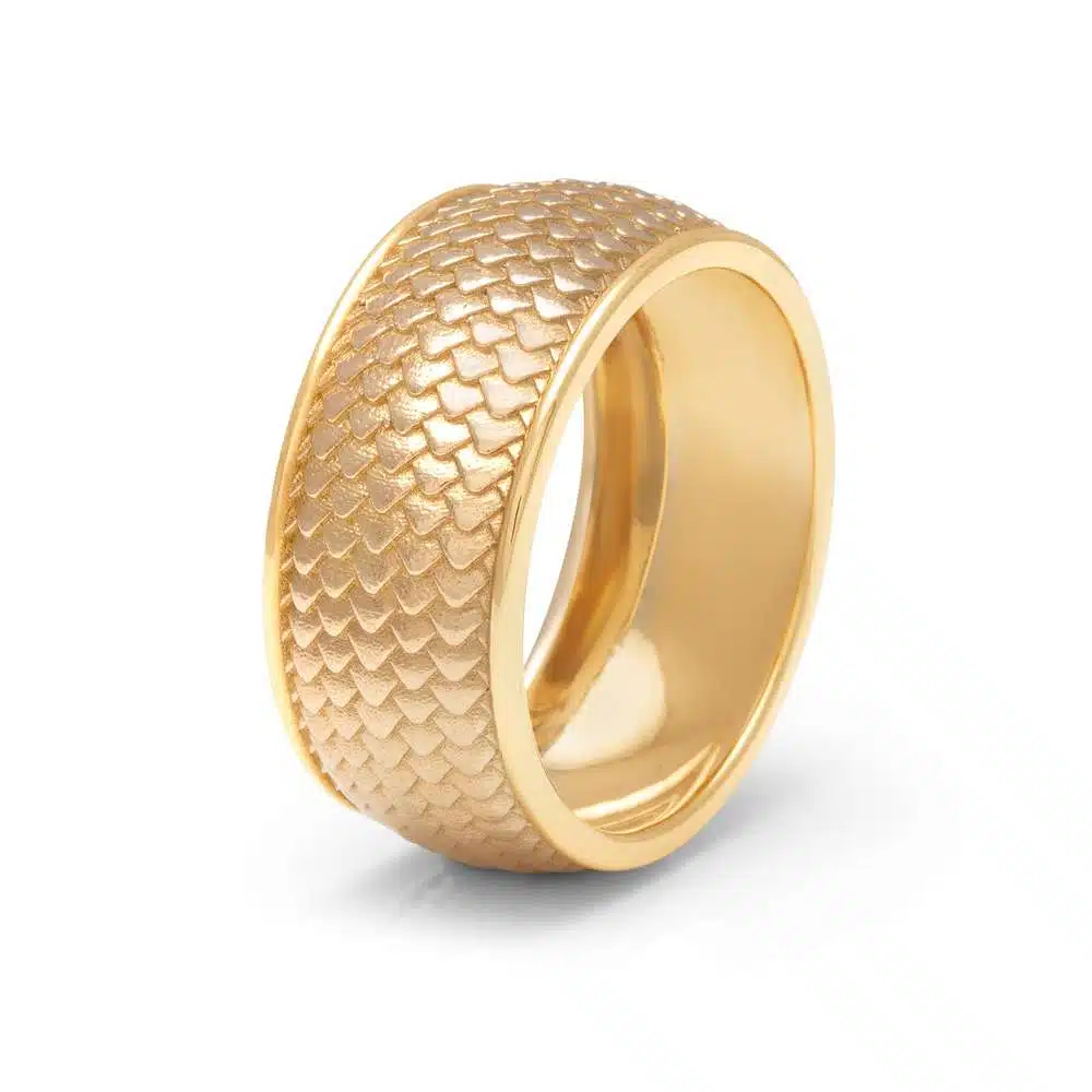 Mens Gold Scale Wedding Band 14K Solid Gold Mens Band Dragon Skin Wedding Ring For Men 2 Mens Gold Scale Wedding Band 14K Solid Gold Mens Band Dragon Skin Wedding Ring For Men