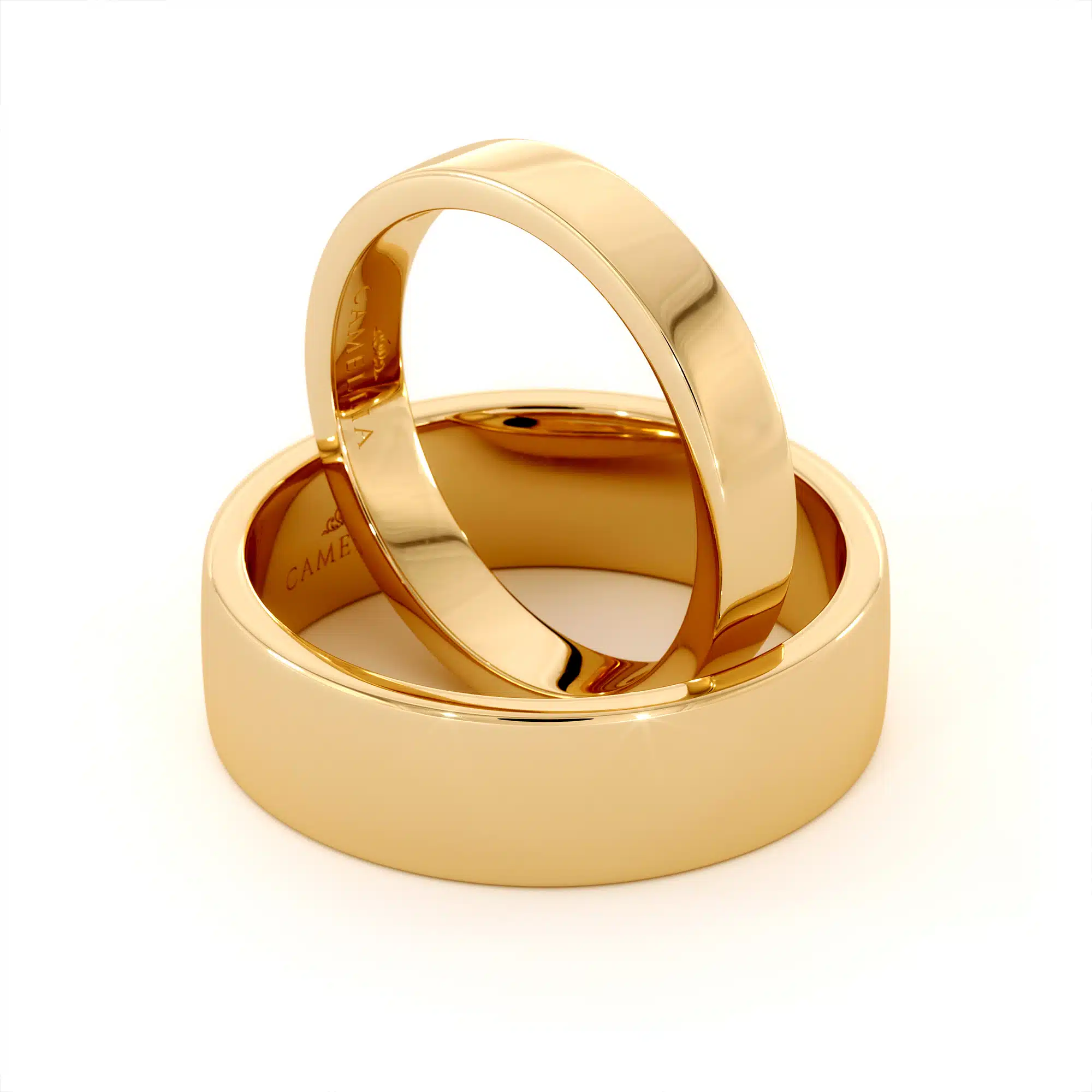 BI-0020A Classic set bands 14k yellow gold (3)