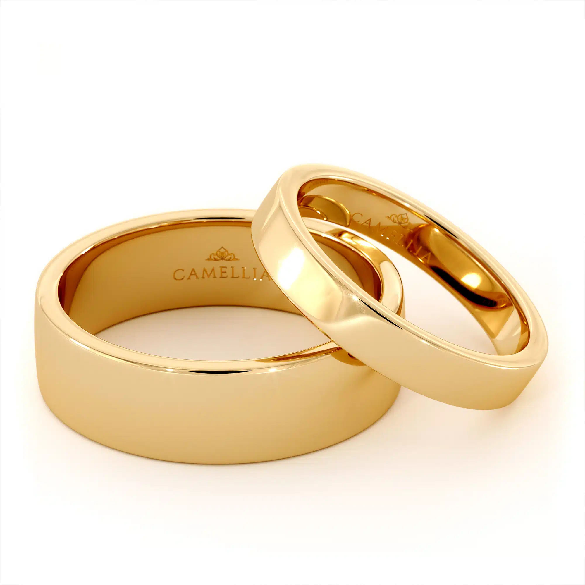 BI-0020A Classic set bands 14k yellow gold (8)