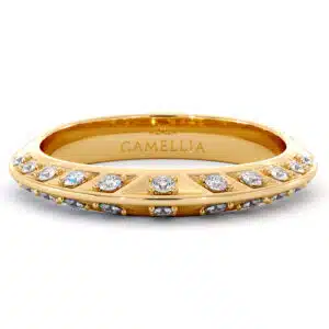 Lab Diamonds Art Deco Unique Half Eternity Band