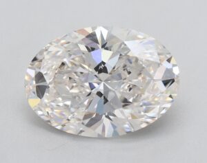 Lab Created 2.25 Carat G VS1 Oval Diamond