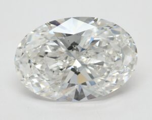 Lab Created 5.04 Carat F VS2 Oval Diamond