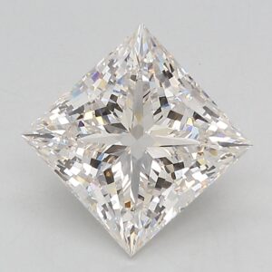 Lab Created 3.01 Carat H VS2 Princess Diamond