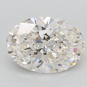 Lab Created 2.27 Carat G VVS2 Oval Diamond