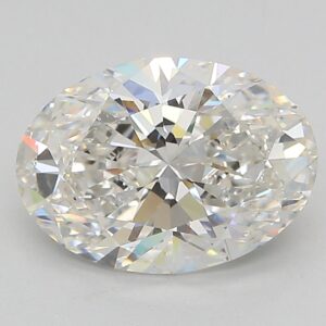 Lab Created 2.53 Carat Oval Diamond